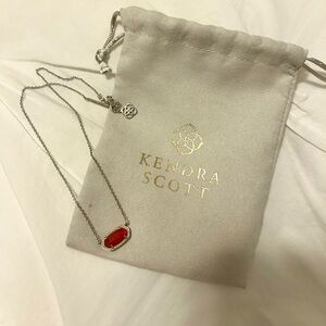 Kendra Scott Garnet Necklace